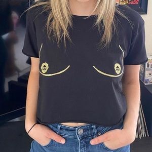 Jerry Garcia boob crop top
